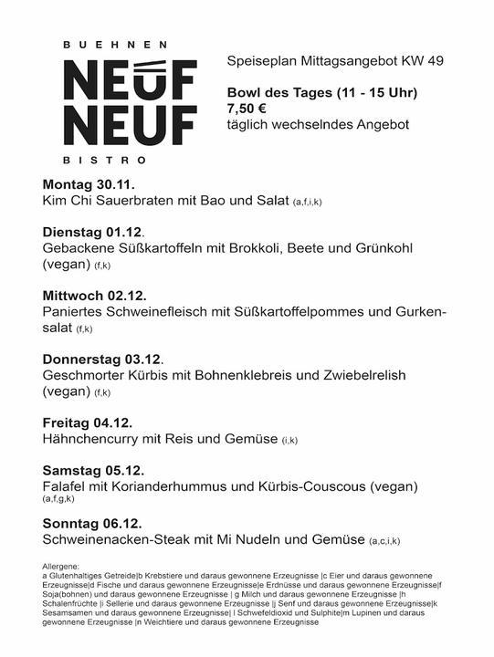 Neufneuf Bühnen Bistro